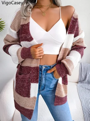 Women’s Long Knit Sweater Coat