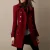 burgundy coat