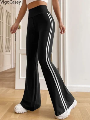 Women High Waist Bell Bottom Pants