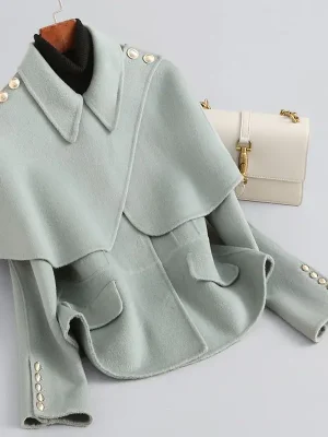 Women’s 2025 Wool Cape Coat