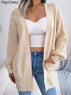 Women’s Long Sleeve Knit Cardigan