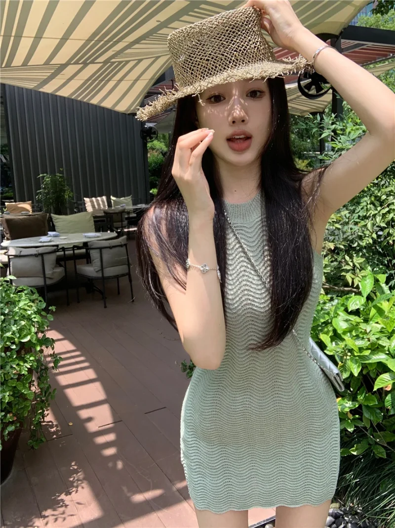 Summer Sexy Knit Tube Dress - Image 3