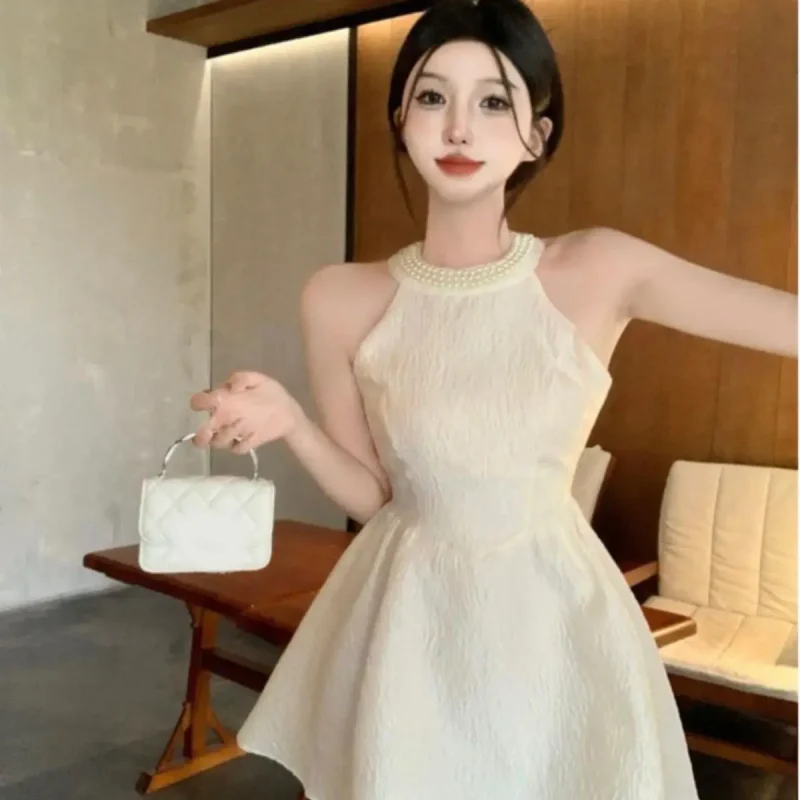 Slim Fit Halter Neck Vest Dress