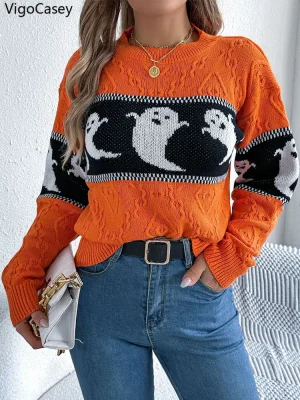Cozy Halloween Pullover