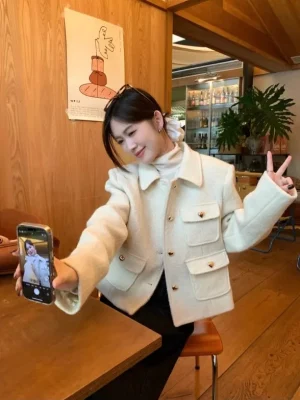 Women’s Korean Fashion Wool Coat