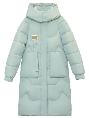 2025 Winter Long Thick Warm Cotton Jacket Women