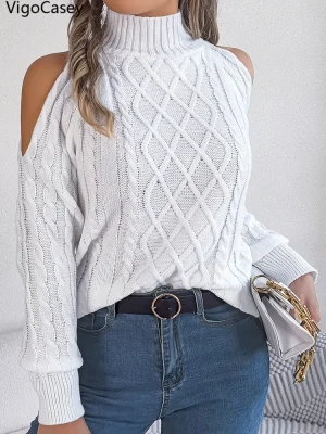 Women’s Off Shoulder Knit Sweater