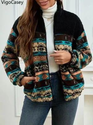 warm Plush Furry Jacket Women