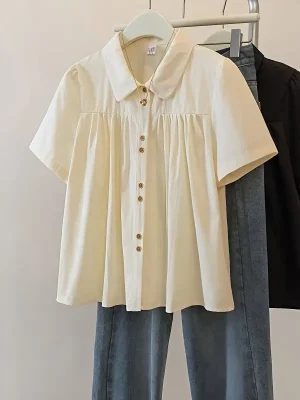 Plus Size Loose Fit Summer Shirt