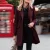 burgundy coat