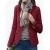 burgundy coat