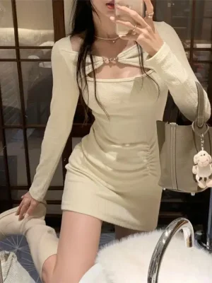 Sexy Layered Slim Fit Mini Dress