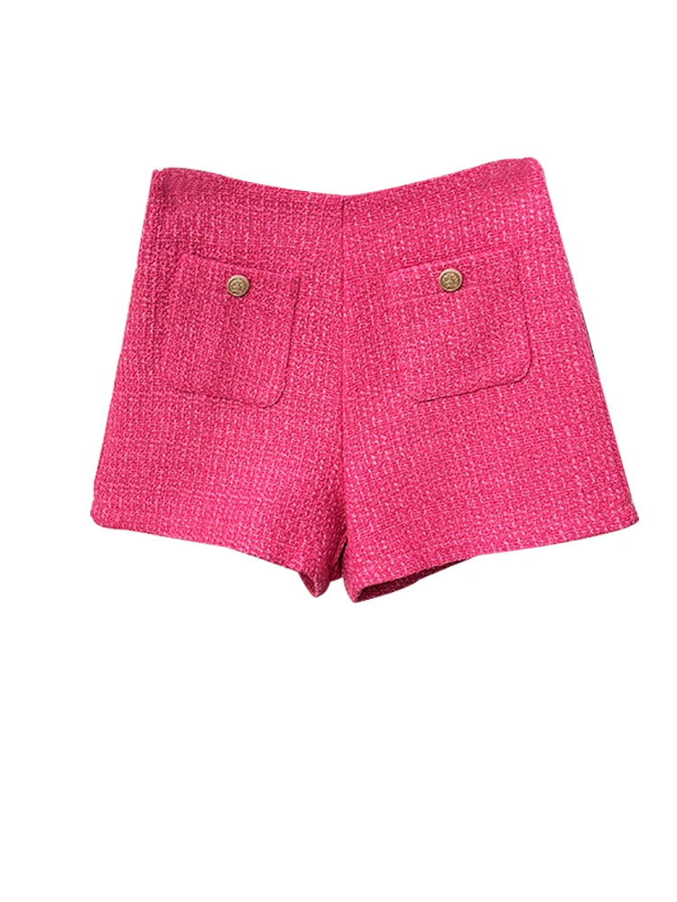 Elegant Tweed Wide Leg Pants for Women - Image 5