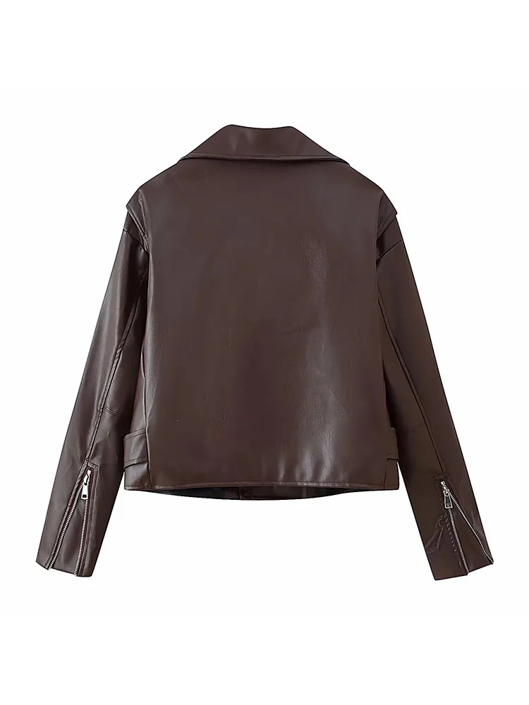 2025 Autumn Casual Loose Leather Jacket - Image 2