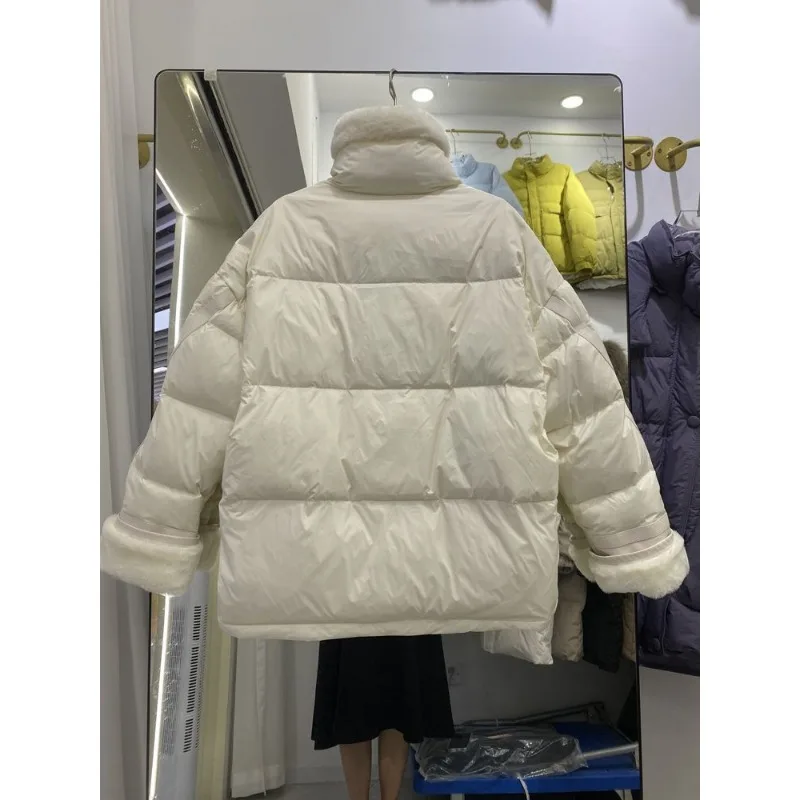 Korean Oversized Lamb Cotton Jacket Women - Image 5