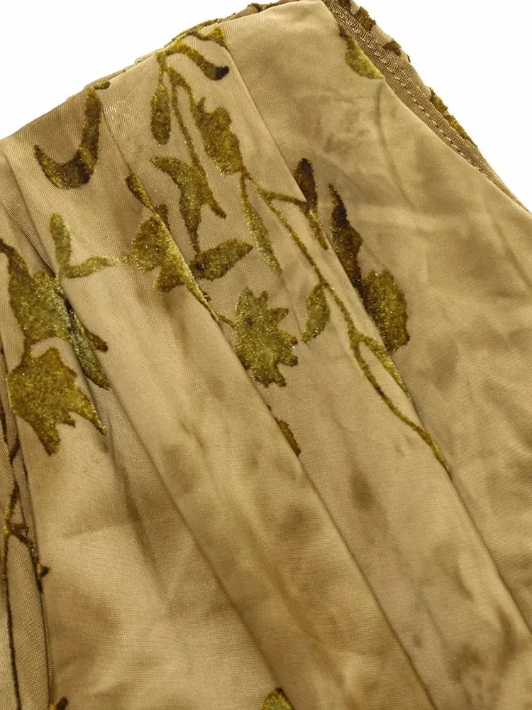 Women’s Velvet One-Shoulder Maxi Dress - Image 3