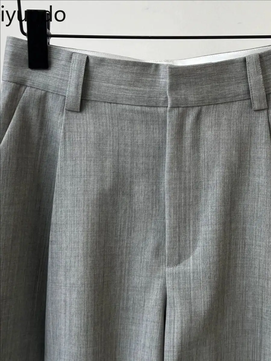 Spring Summer High Waist Wide Leg Shorts - Image 4