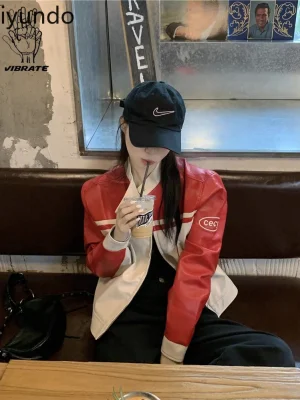 Sweet & Spicy Moto Biker Leather Jacket for Women