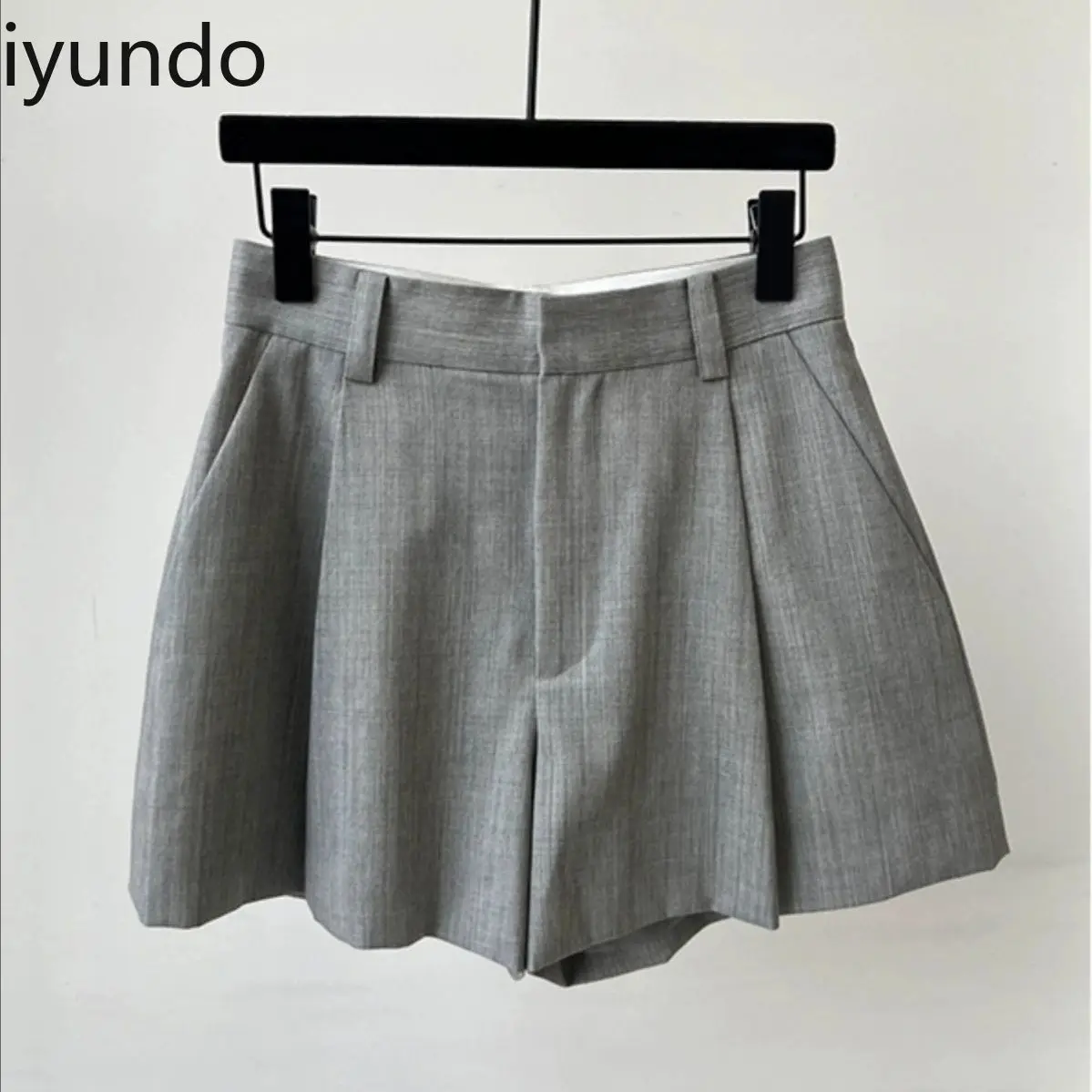 Spring Summer High Waist Wide Leg Shorts