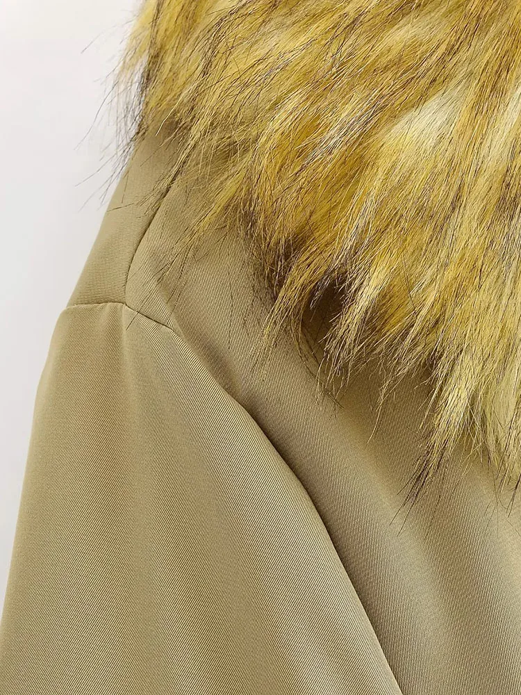 Women’s Quilted Loose Long Sleeve Jacket - Image 6