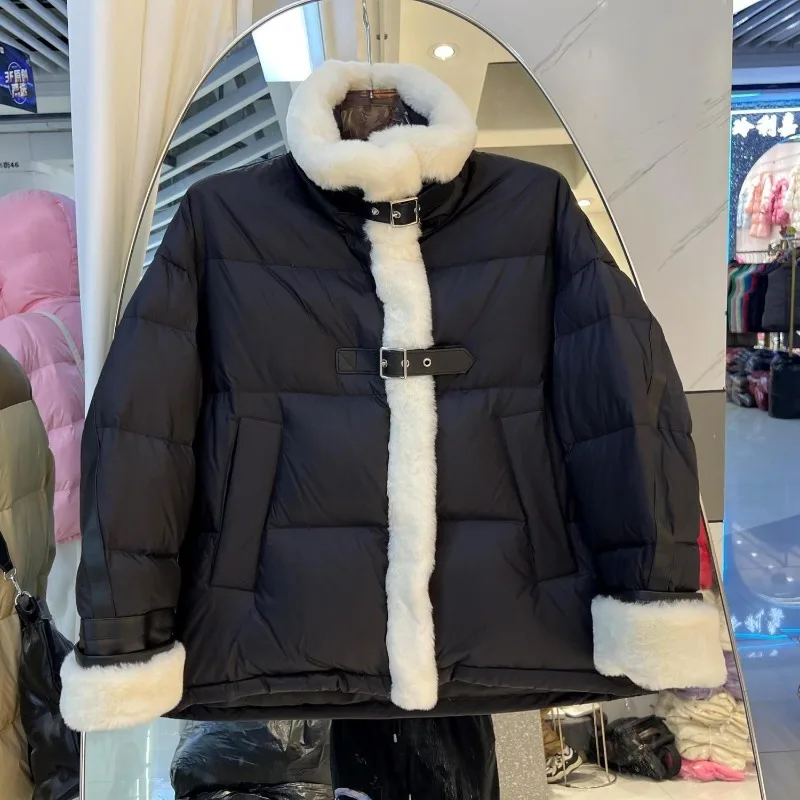 Korean Oversized Lamb Cotton Jacket Women - Image 4