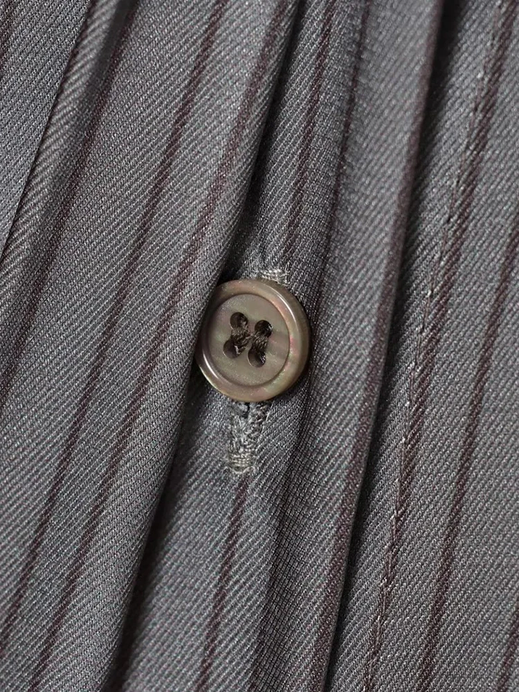 Women’s Striped Loose Long-Sleeve Shirt - Image 6