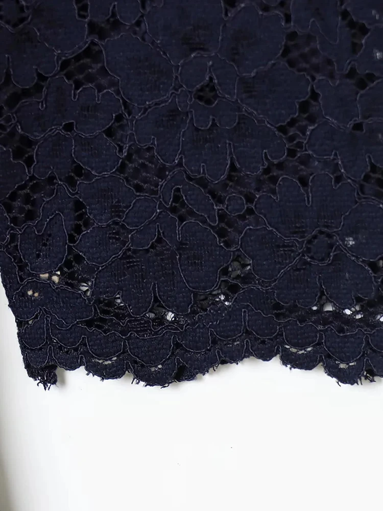 Women’s Lace Layered Mini Dress - Image 4