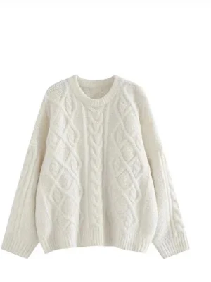 Casual O Neck Knitted Pullover Autumn Winter