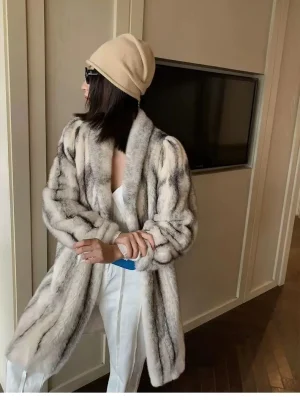 Women’s Mid-Length Shearling Coat