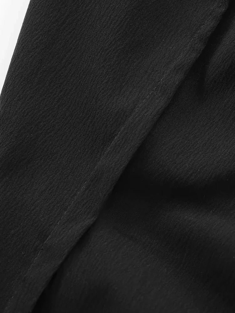 Women’s Black Strapless Midi Dress - Image 6