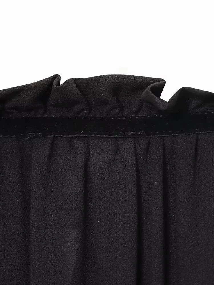 Women’s Retro Lace-Up Long Sleeve Shirt - Image 7