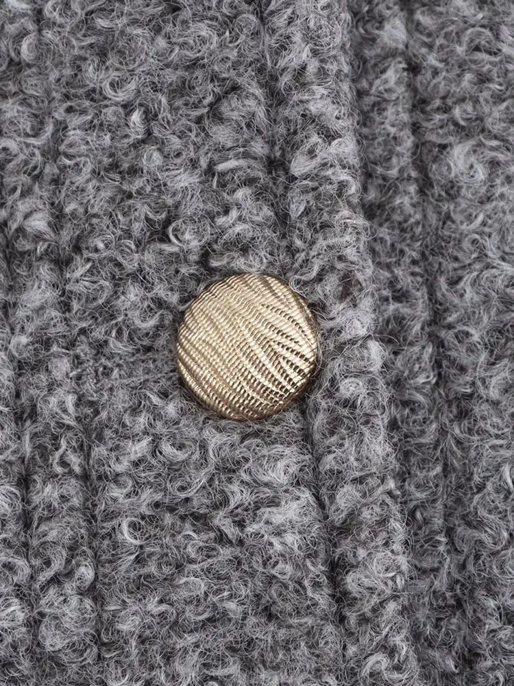 Women’s Textured Long Sleeve O Neck Short Coat - Image 6