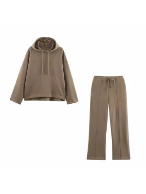 Women’s Loose Hooded Long Sleeve Sweat Top