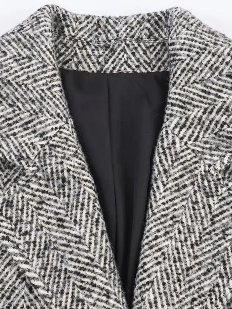 Autumn Winter Retro Long Coat Women - Image 5