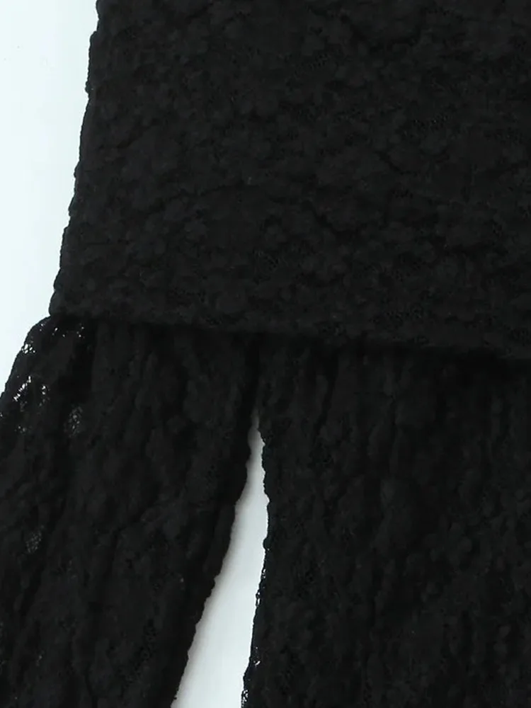 2025 Autumn Off-Shoulder Lace Maxi Dress - Image 6