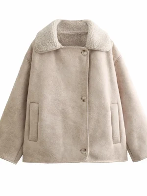 Autumn Winter Thick Suede Jacket