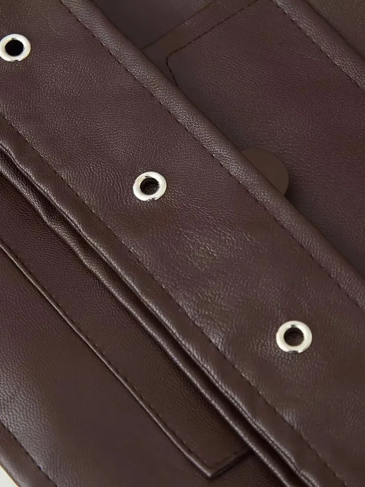 2025 Autumn Casual Loose Leather Jacket - Image 6