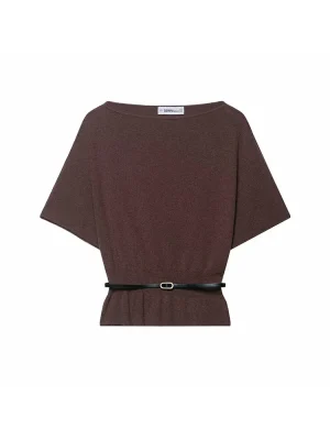 Autumn 2025 Belted Knitted Pullover Top