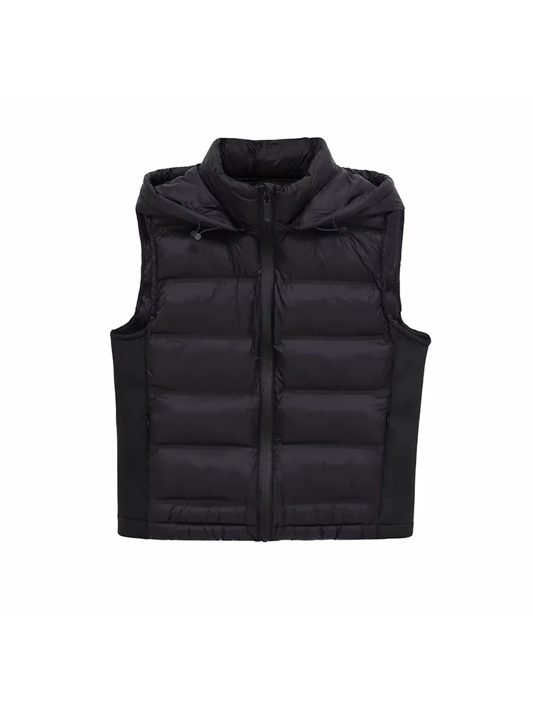 Autumn Winter Lightweight Hooded Zipper Vest - Image 2