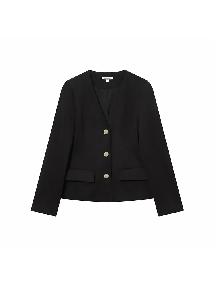 Autumn Winter Womens Blazer Jacket