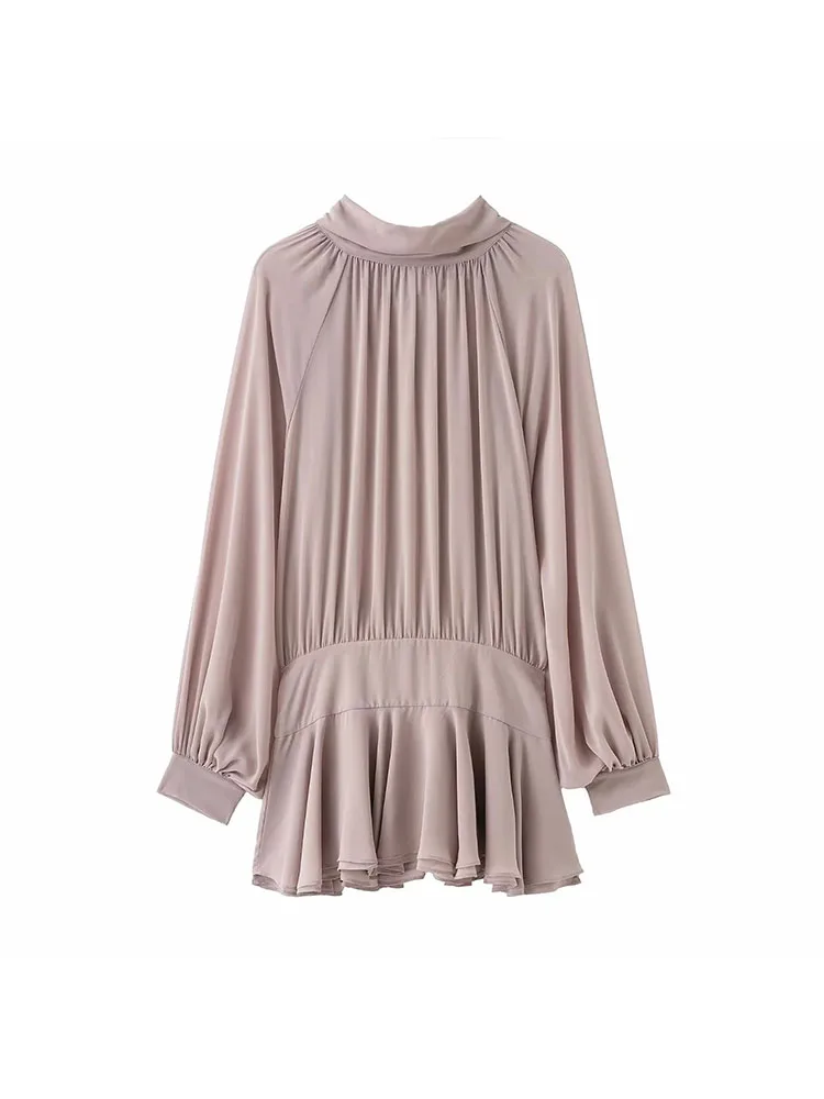 Autumn Winter Bow Blouse Women Loose Fit