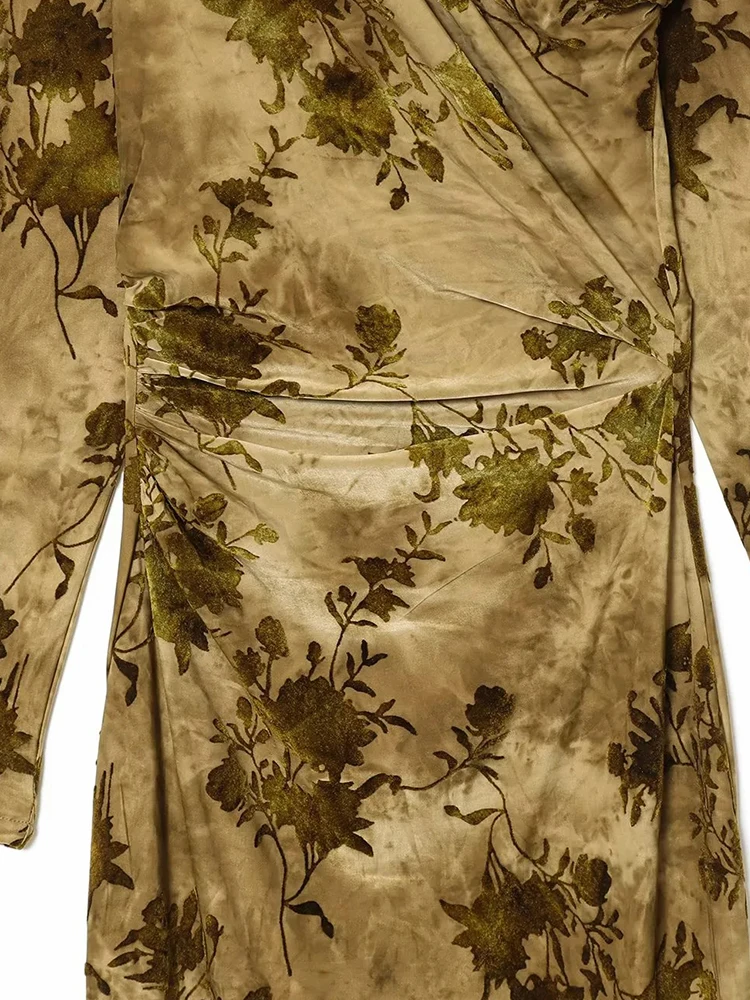 Women’s Velvet One-Shoulder Maxi Dress - Image 5