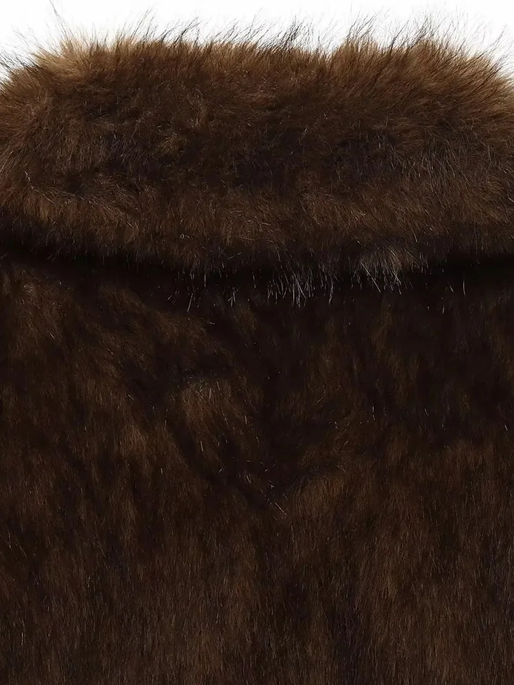 Winter Reversible Faux Fur Coat Women - Image 6