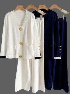 Cozy Knit Cardigan & Pants Set