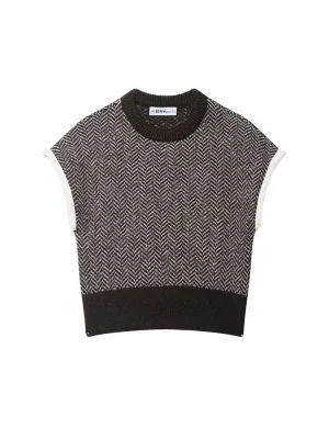 2025 Autumn/Winter Loose Knitted Sleeveless Vest