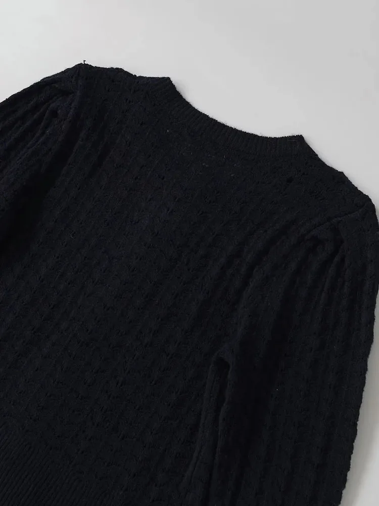 Women’s Open-Front Crew-Neck Sweater Coat - Image 6