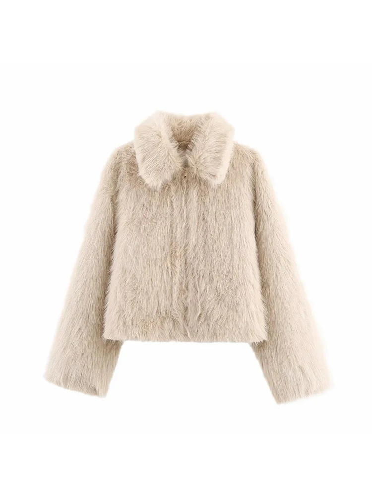 Women’s Faux Fur Zipper Jacket