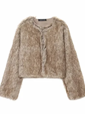 Autumn Winter Long Sleeve Warm Jacket for Women