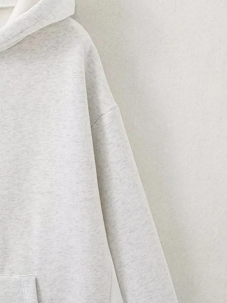 Women’s Autumn Winter Loose Hoodie with Hat - Image 3