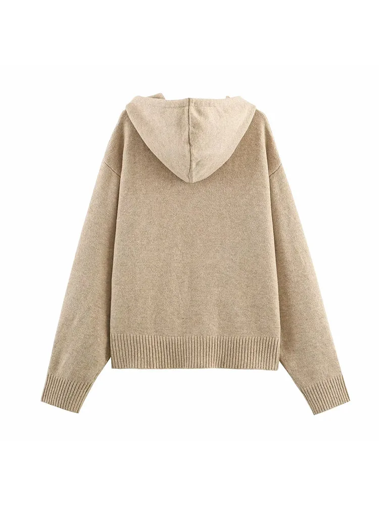Cashmere Wool Hoodie Cardigan - Image 2